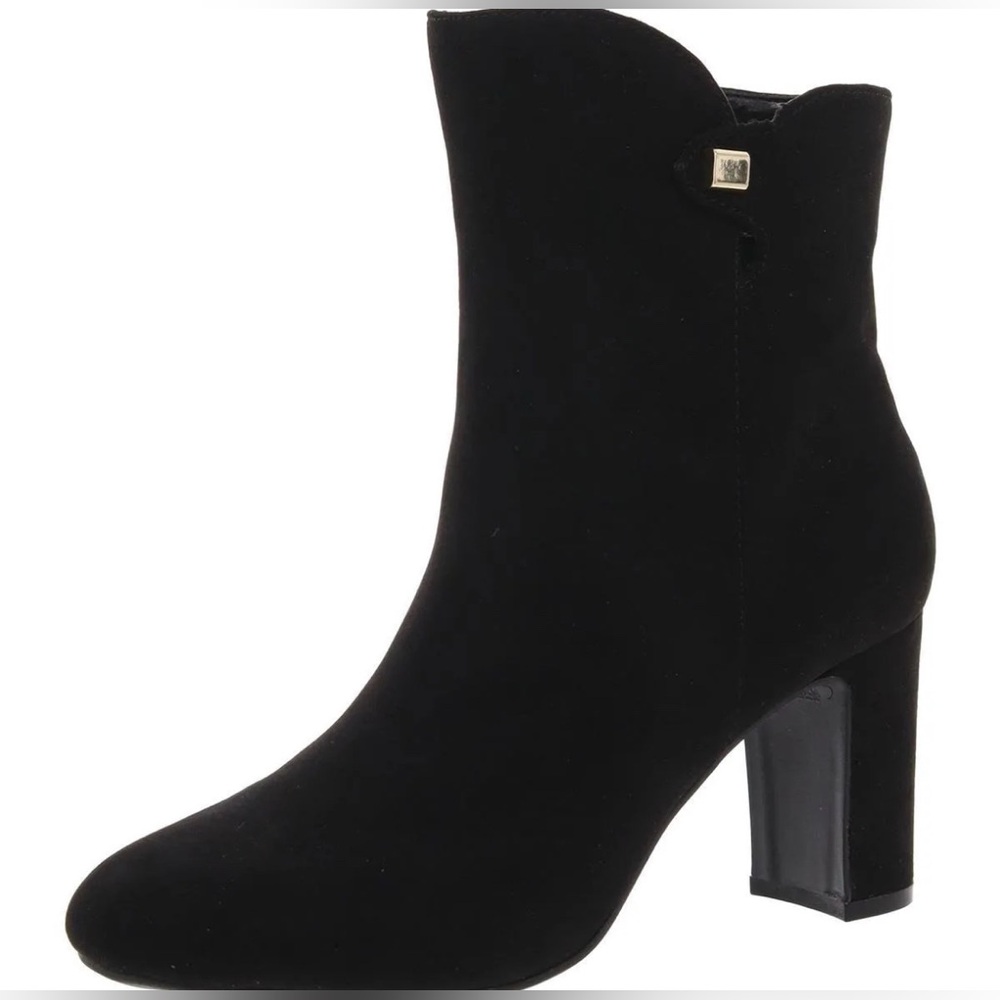 Charter Club Women's Matildaa Dress Booties 9M Black Micro Fabric